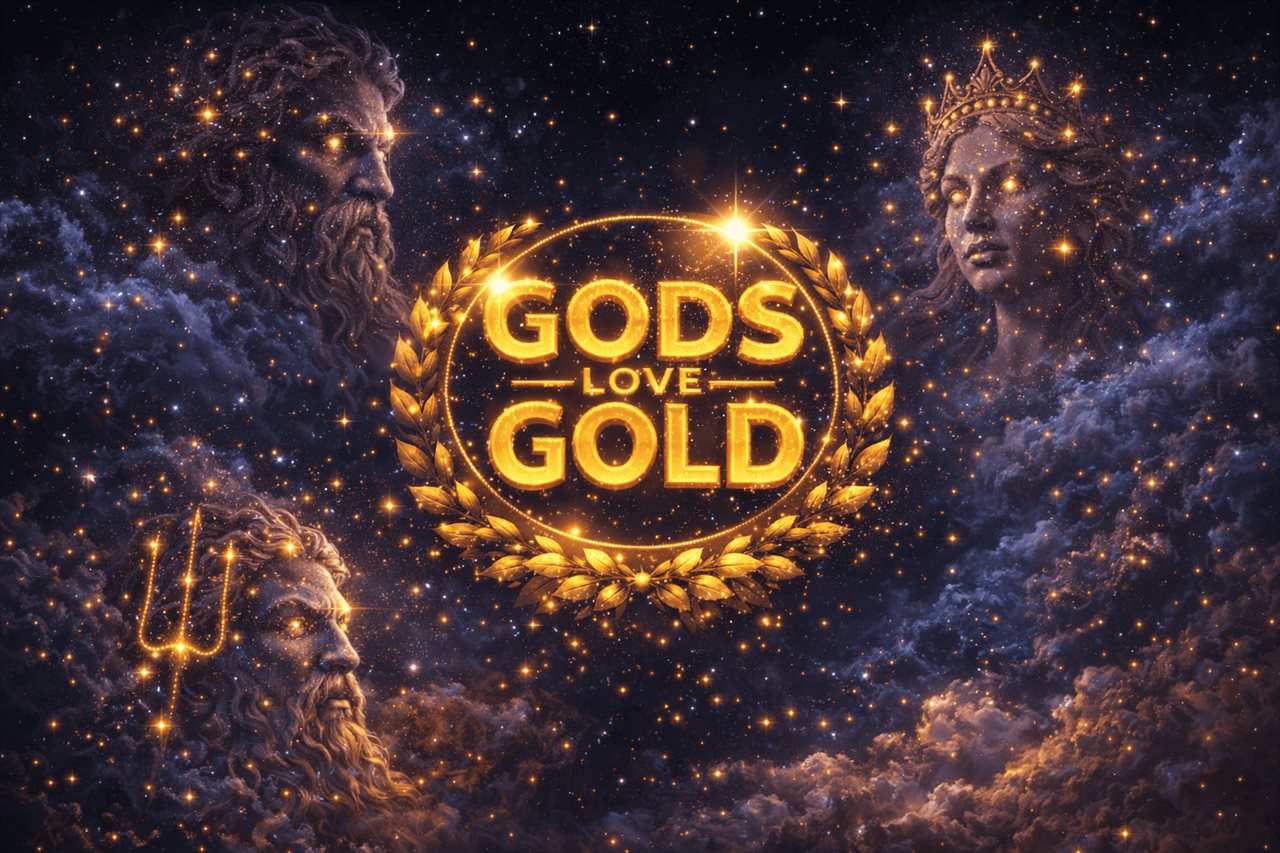 Ronda Hold and Win de Gods Love Gold con s&iacute;mbolos dorados bloqueados en la rejilla