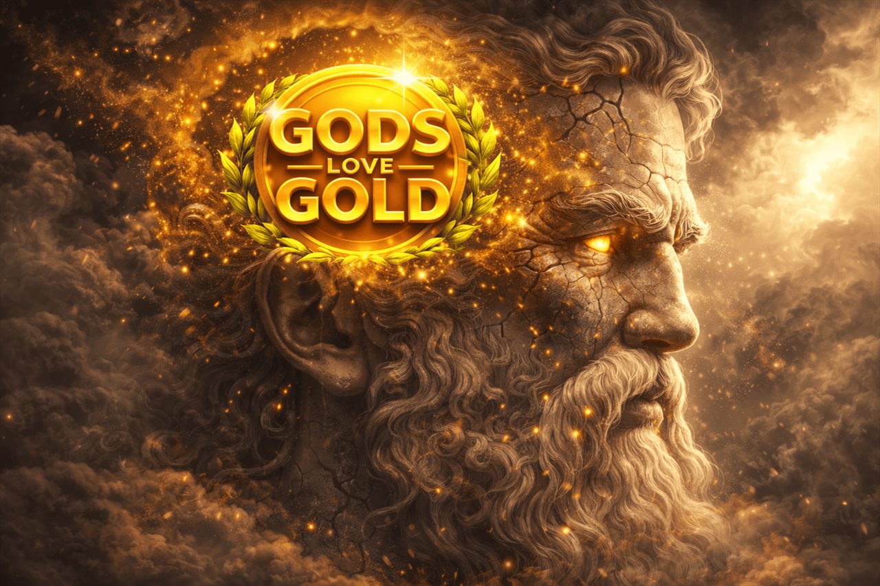 Portada de Gods Love Gold Hold and Win